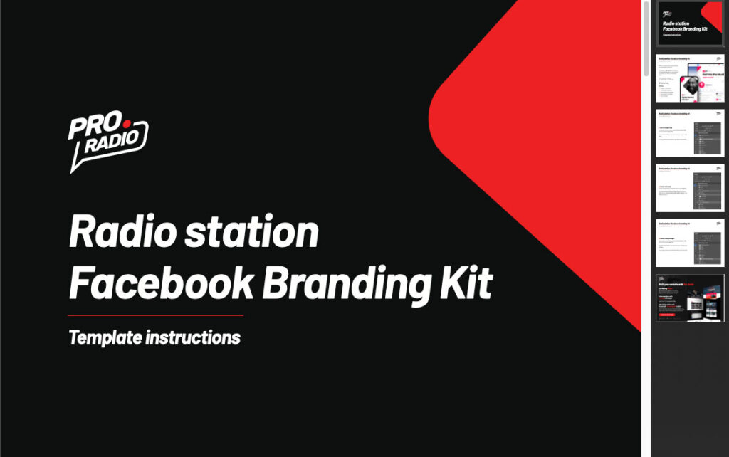 radio station templates download instructions