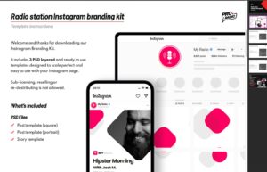 radio station tutorial iisntagram templates