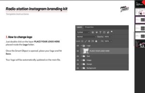 radio station tutorial iisntagram templates