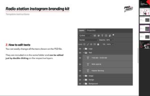 radio station tutorial iisntagram templates