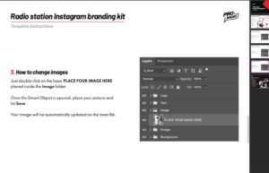 radio station tutorial iisntagram templates
