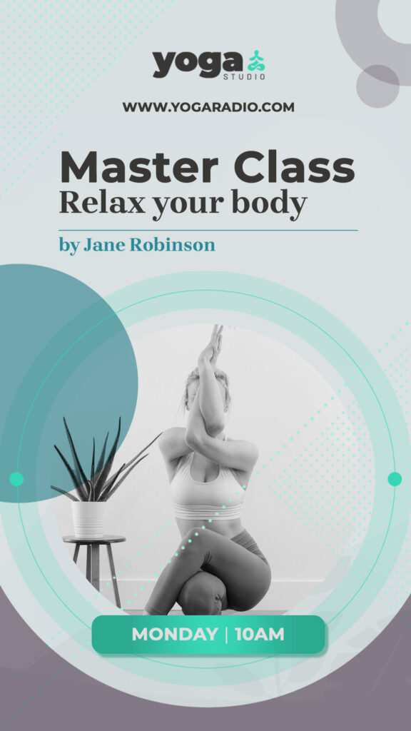 free yoga radio station template website page facebook