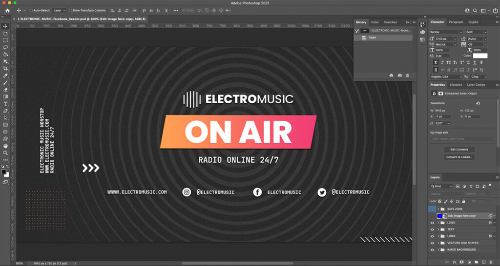 radio sattion template
