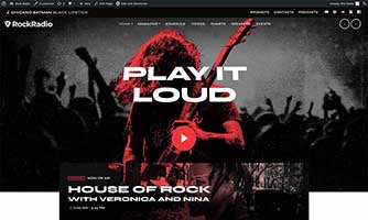 Demo 08 – Rock and Metal radio template [Radio WordPress Theme demo] Home 01