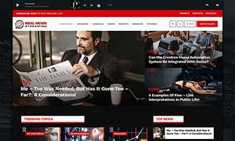 Demo 04 – Business and news radio template [Radio WordPress Theme demo] Home 01