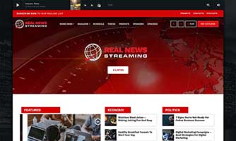 Demo 04 – Business and news radio template [Radio WordPress Theme demo] Home 03