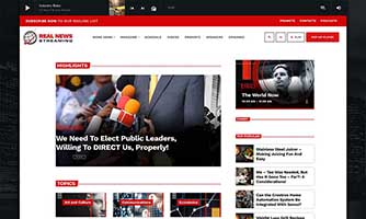 Demo 04 – Business and news radio template [Radio WordPress Theme demo] Home 04