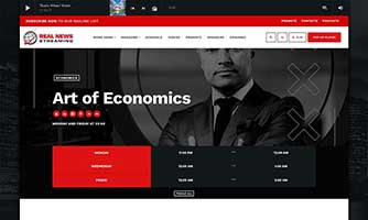 Demo 04 – Business and news radio template [Radio WordPress Theme demo] Radio show example