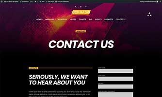 Demo 06 – Techno and trance radio template [Radio WordPress Theme demo] Contacts