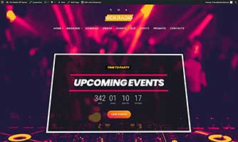 Demo 06 – Techno and trance radio template [Radio WordPress Theme demo] Events