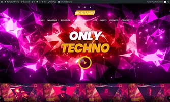 Demo 06 – Techno and trance radio template [Radio WordPress Theme demo] Home 01