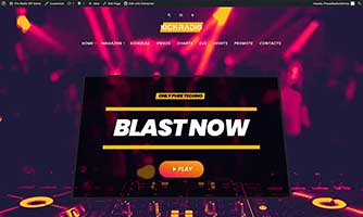 Demo 06 – Techno and trance radio template [Radio WordPress Theme demo] Home 02