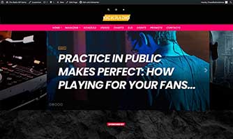 Demo 06 – Techno and trance radio template [Radio WordPress Theme demo] Home 03