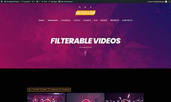 Demo 06 – Techno and trance radio template [Radio WordPress Theme demo] Video