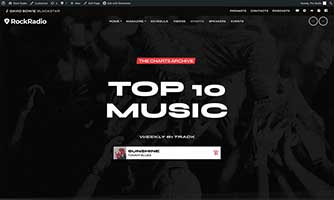 Demo 08 – Rock and Metal radio template [Radio WordPress Theme demo] Chart