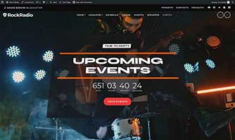 Demo 08 – Rock and Metal radio template [Radio WordPress Theme demo] Events