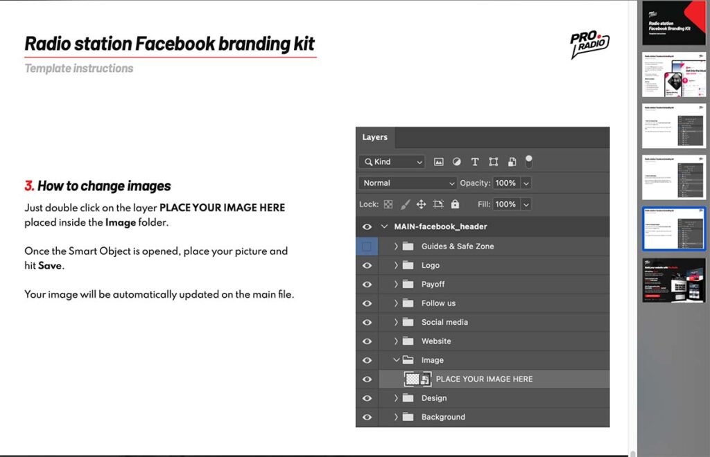 Rock radio station template instructions pdf included