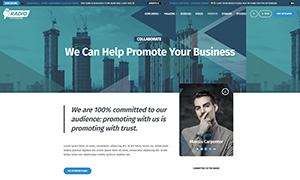 Demo 10 – Blue City Radio [Radio WordPress Theme demo] Promotion