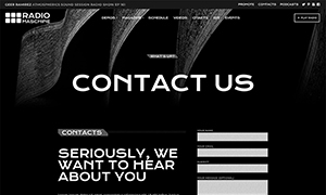 Demo 11 – Maschine FM – Techno Radio [Radio WordPress Theme demo] Contacts