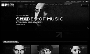 Demo 11 – Maschine FM – Techno Radio [Radio WordPress Theme demo] Techno Radio Website Template Home 03