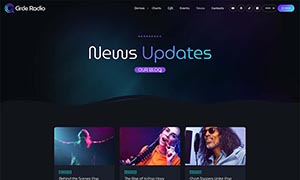 Demo 15 – Circle Radio – Pop Radio website template [Radio WordPress Theme demo] News