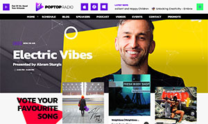 Demo 22 – PopTop Radio – Multipurpose Pop Radio Template [Radio WordPress Theme demo] Home 01