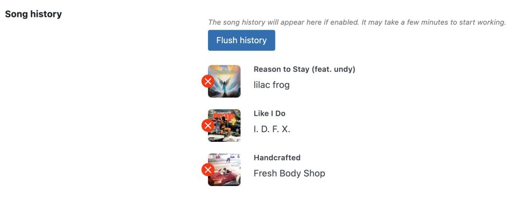 wordpress plugin radio song history pro radio