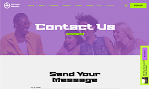 Demo 24 – Urban Radio – Reggaeton Radio Website Template [Radio WordPress Theme demo] Contacts