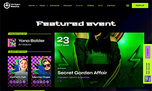 Demo 24 – Urban Radio – Reggaeton Radio Website Template [Radio WordPress Theme demo] Events