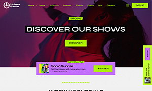 Demo 24 – Urban Radio – Reggaeton Radio Website Template [Radio WordPress Theme demo] Shows Schedule
