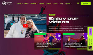 Demo 24 – Urban Radio – Reggaeton Radio Website Template [Radio WordPress Theme demo] Videos