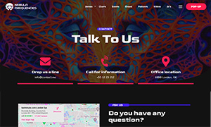 Demo 27 – Nebula Frequencies – Trance Radio Website Template [Radio WordPress Theme demo] Contact