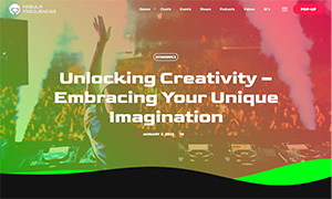 Demo 27 – Nebula Frequencies – Trance Radio Website Template [Radio WordPress Theme demo] Single Post