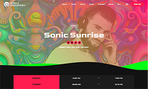 Demo 27 – Nebula Frequencies – Trance Radio Website Template [Radio WordPress Theme demo] Single Show