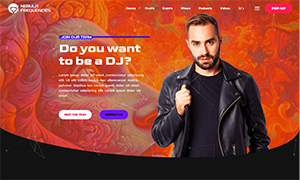 Demo 27 – Nebula Frequencies – Trance Radio Website Template [Radio WordPress Theme demo] Speakers