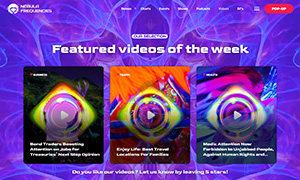 Demo 27 – Nebula Frequencies – Trance Radio Website Template [Radio WordPress Theme demo] Videos
