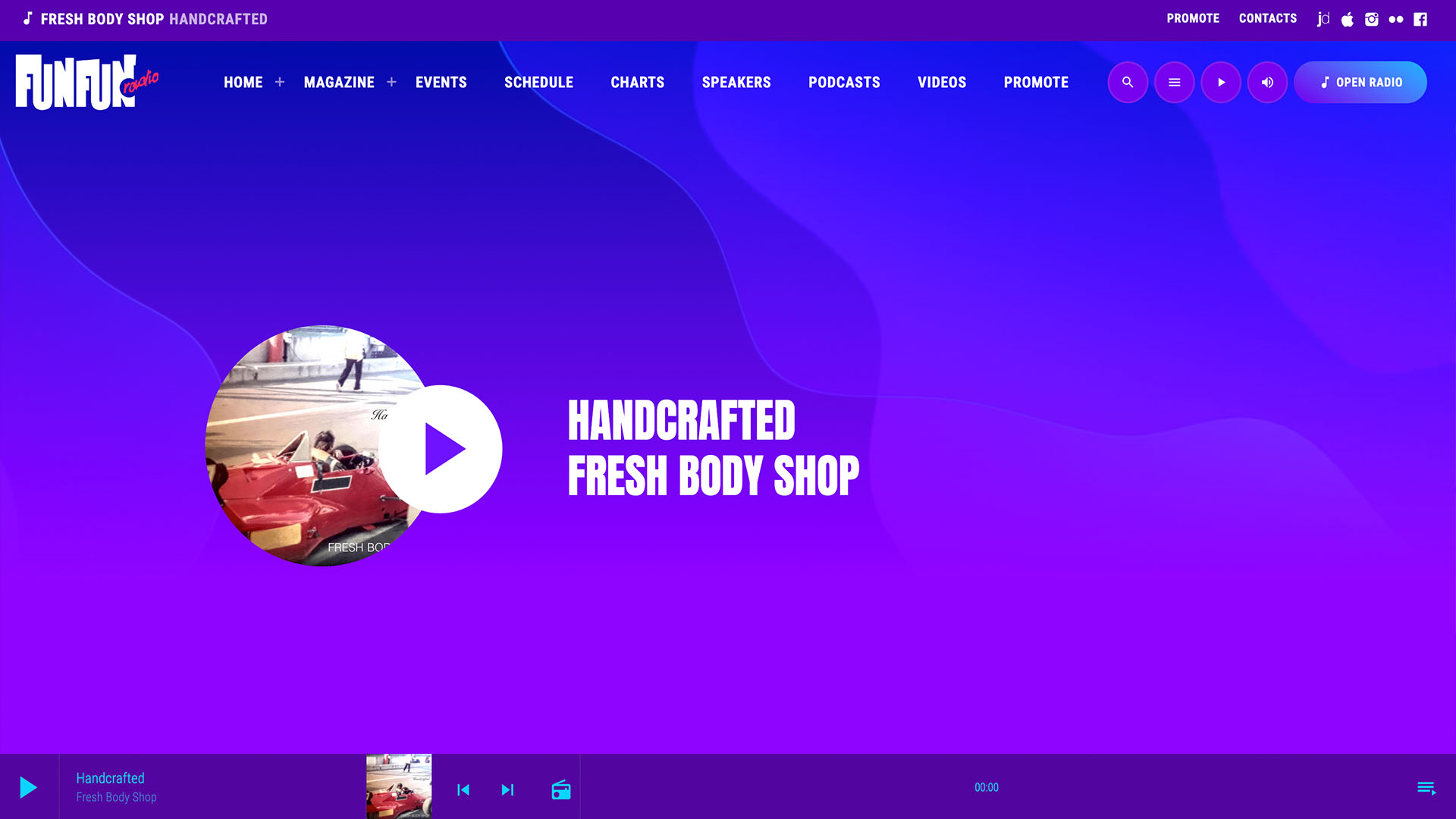 pro radio wordpress website template demo 02 homepage 1