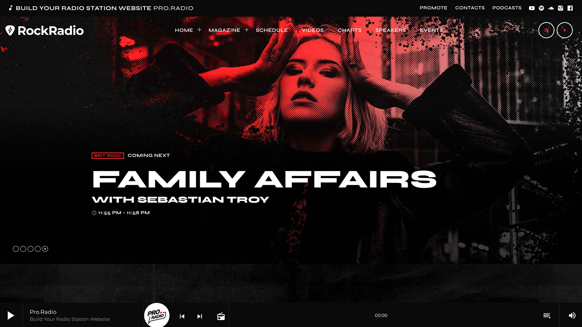 pro radio rock and metal digital radio station template 08-3