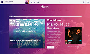 Demo 30 – Grace Gospel Radio Website Template [Radio WordPress Theme demo] Home 03