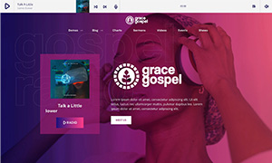 Demo 30 – Grace Gospel Radio Website Template [Radio WordPress Theme demo] Home 06