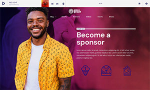 Demo 30 – Grace Gospel Radio Website Template [Radio WordPress Theme demo] Promote