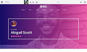 Demo 30 – Grace Gospel Radio Website Template [Radio WordPress Theme demo] Single Member
