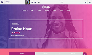 Demo 30 – Grace Gospel Radio Website Template [Radio WordPress Theme demo] Single Show