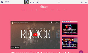 Demo 30 – Grace Gospel Radio Website Template [Radio WordPress Theme demo] Single Video
