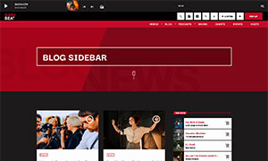 Demo 37 – Dark Beat Radio Website Template [Radio WordPress Theme demo] Blog sidebar