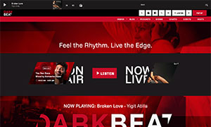 Demo 37 – Dark Beat Radio Website Template [Radio WordPress Theme demo] Home 02
