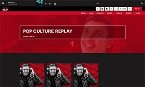 Demo 37 – Dark Beat Radio Website Template [Radio WordPress Theme demo] Podcast serie