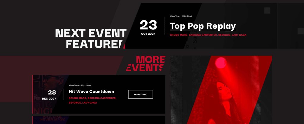 pro radio events section elementor demo 37