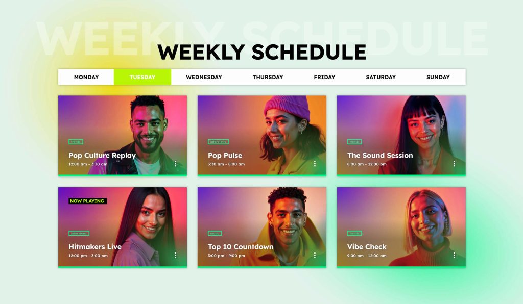 pro radio weekly shows schedule demo 38