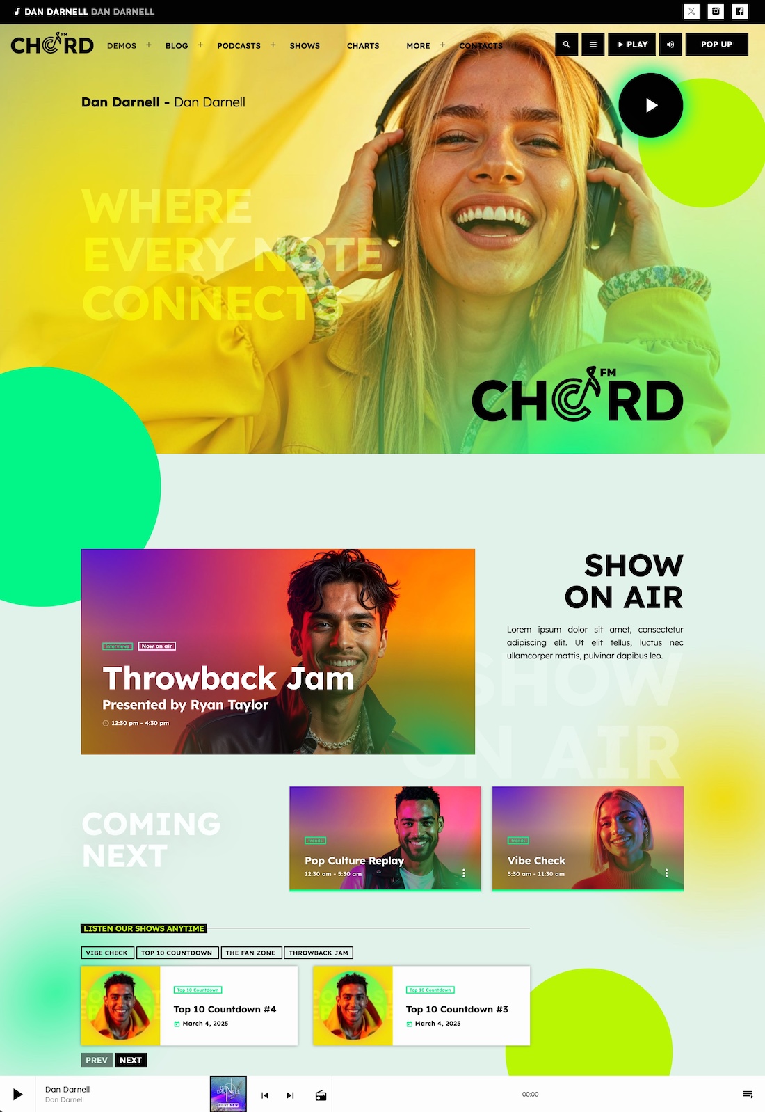 radio shows schedule and presenters